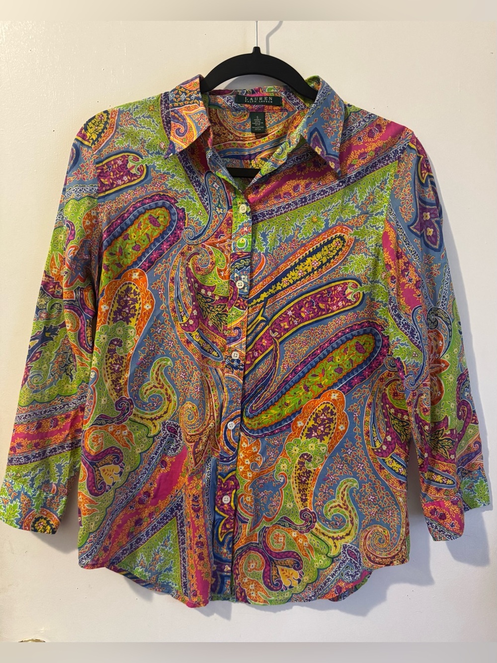 Lauren Ralph Lauren Multicolor Paisley Button-Up Shirt